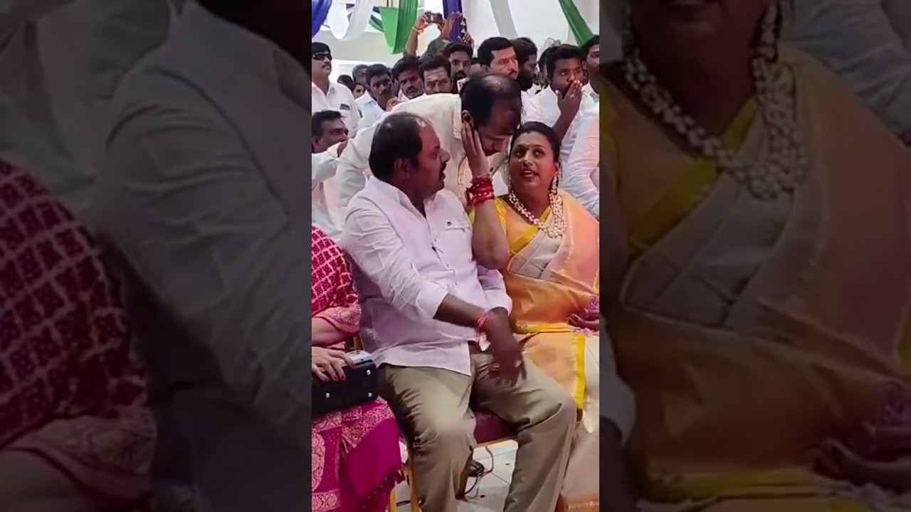 శ్రీవారితో మంత్రి రోజా అందమైన ముచ్చట్లు #ministerrkroja #rkrojamla #ytshorts #shorts #rojaselvamani