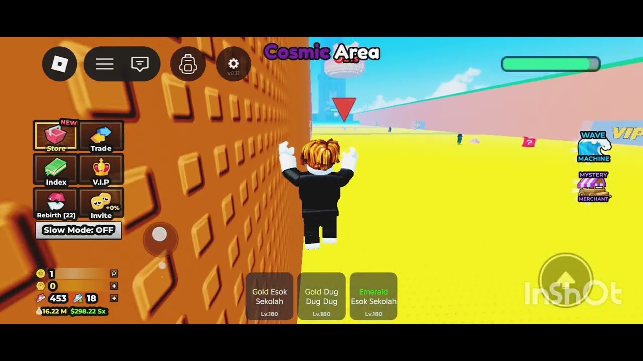Playing Roblox Video escape the tsunami for brainrot was amazing 