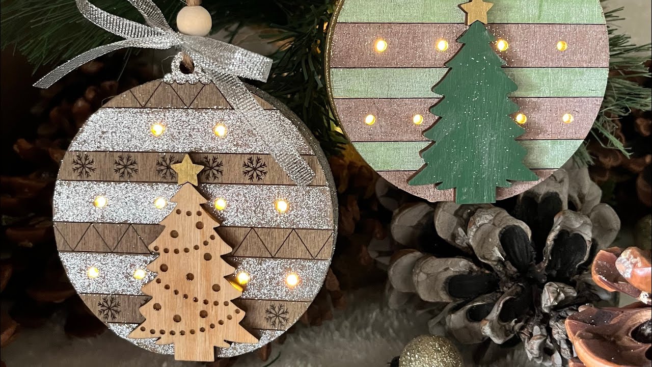 DIY Fairy Light Ornaments | Magical Laser Cut Christmas Decor