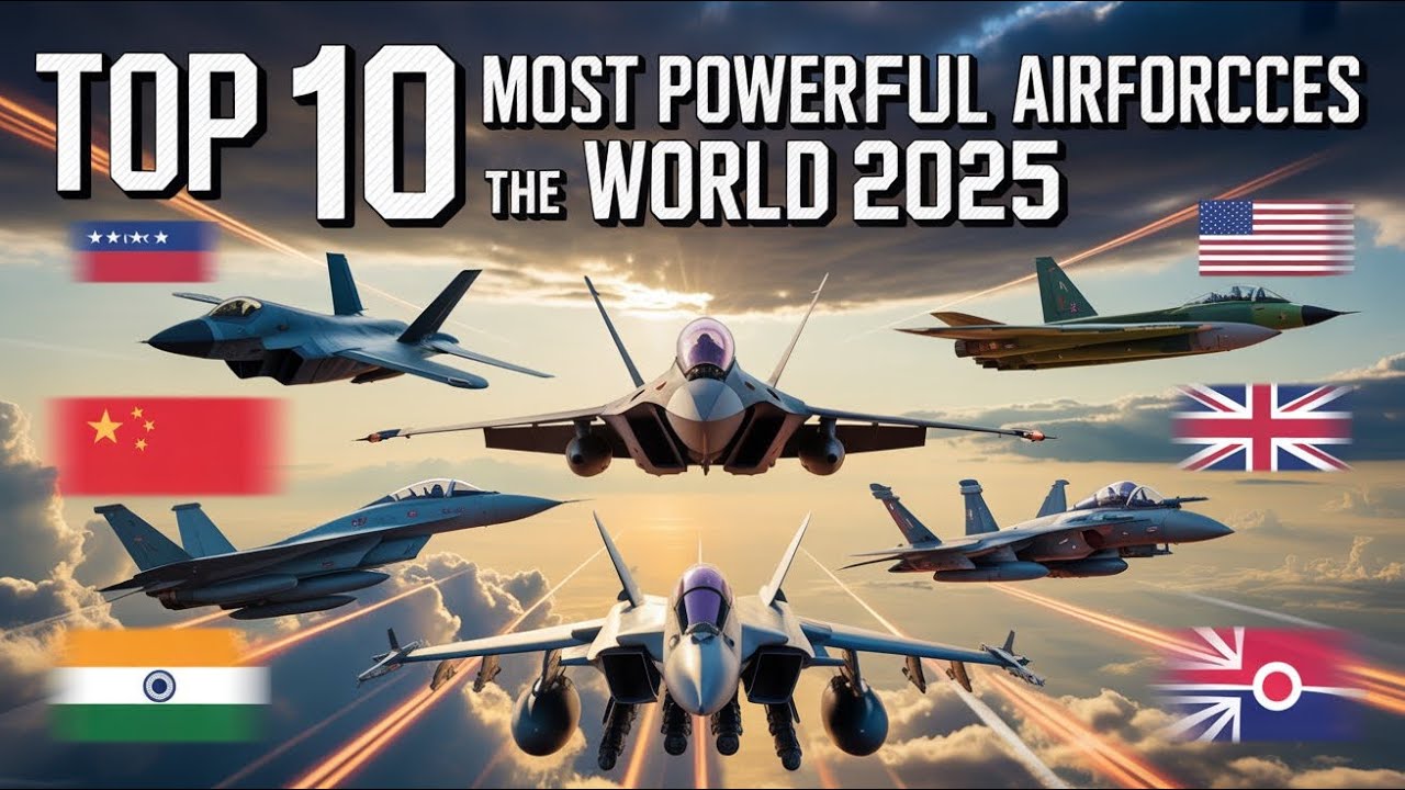 Top 10 Most Powerful Airforces in  The World 2025