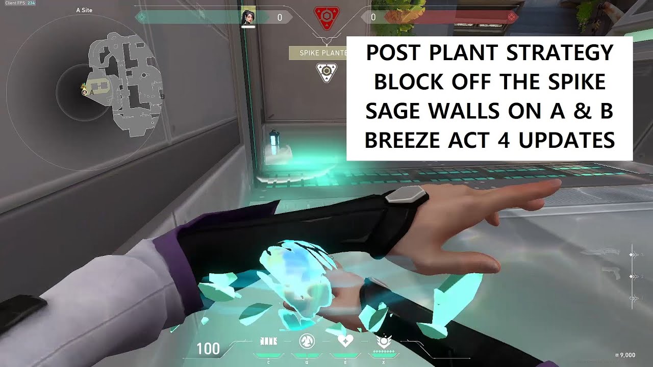 Sage Walls - New Breeze Post Plant Walls for Act 4 #valorant #sage #breeze