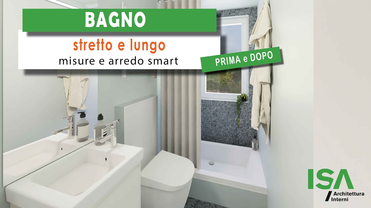 #72 Trucchi 🪄idee per ingrandire il BAGNO stretto e lungo. Arredo super confortevole🤩