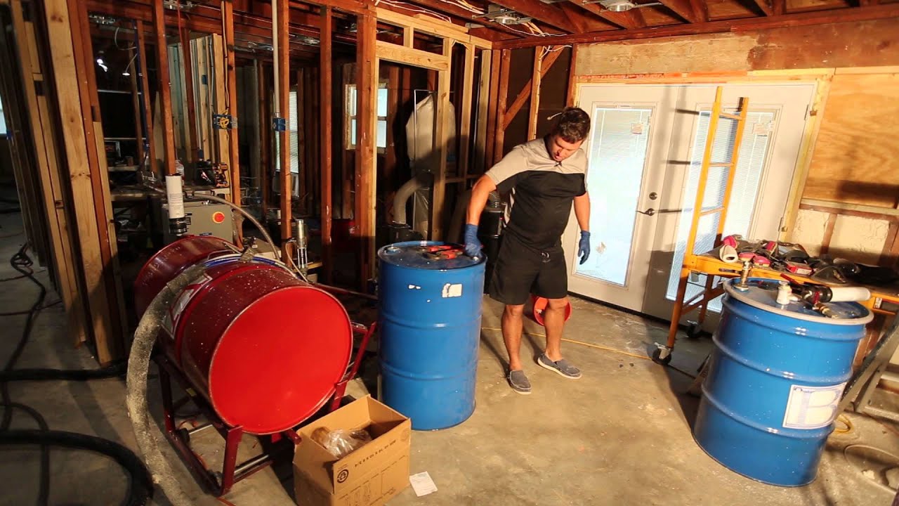 DIY Spray Foam - How to change the material drum