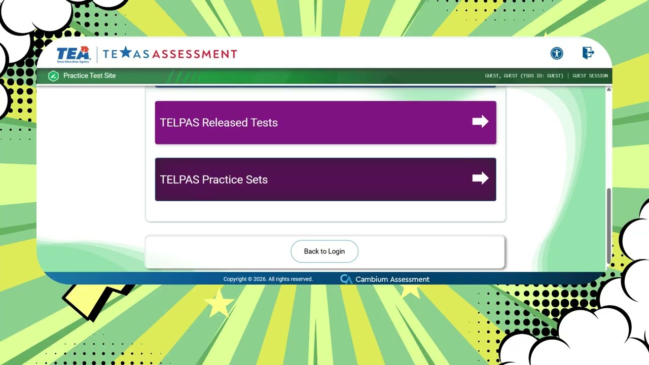 EDTC 6332 - TELPAS Practice Assessment