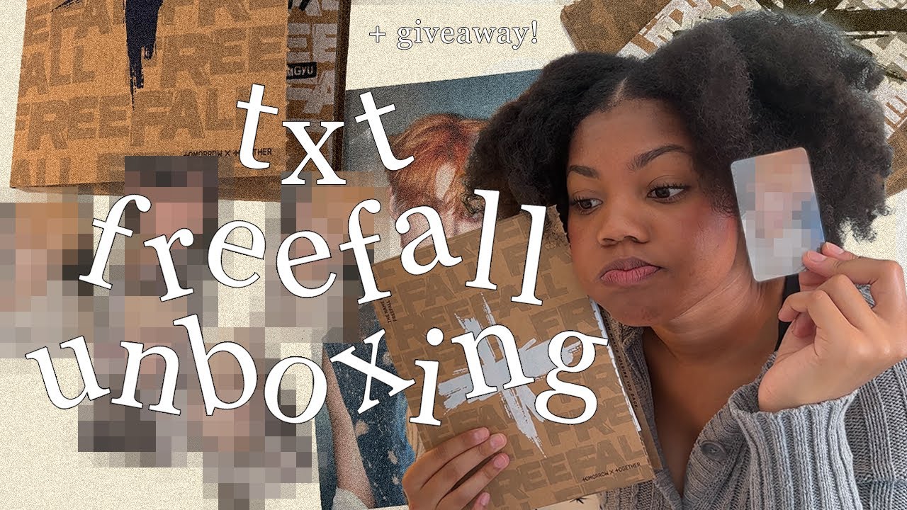 unboxing txt "the name chapter: freefall" albums