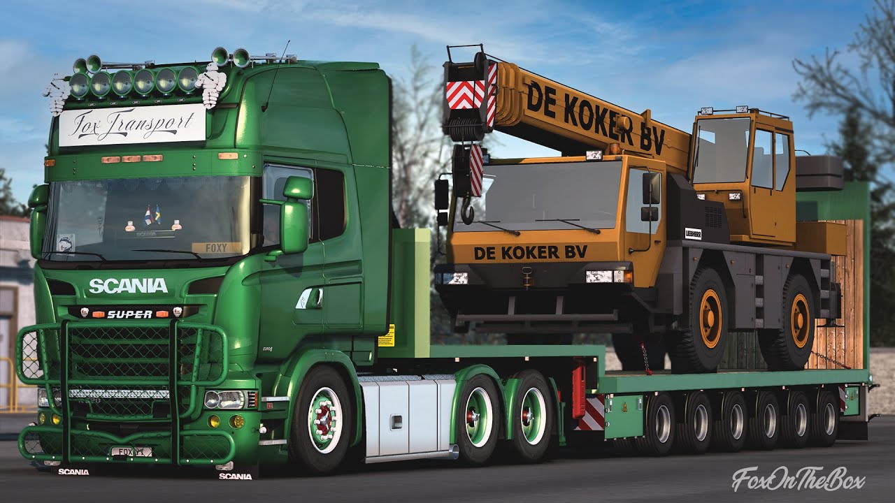 ETS2 1.43 Krone 3-4-6 Axle Lowbed & Low Curtainsider Trailers | Euro Truck Simulator 2 Mod