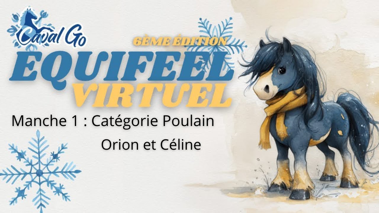 Equifeel Virtuel CavalGo 2026 - Catégorie Poulain Manche 1 - Orion & Céline