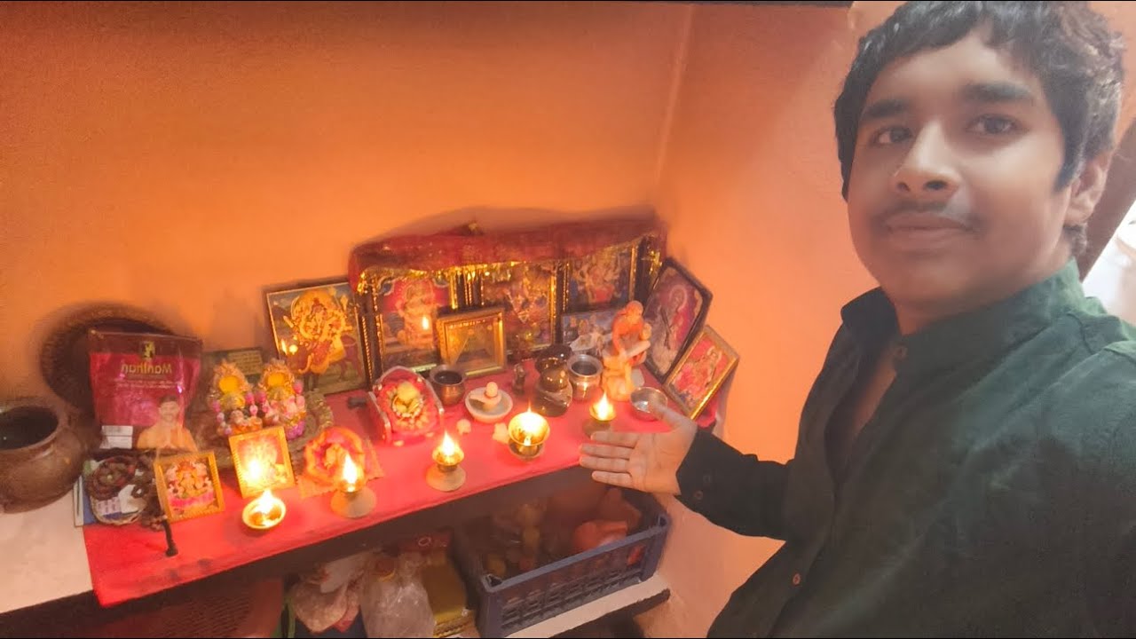 Aj ke maine apne mandir me pooja 🙏
