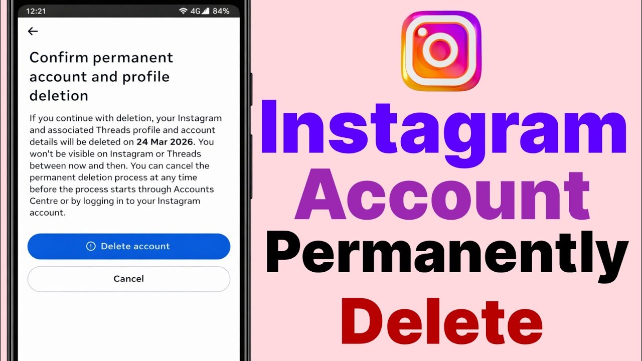 instagram account permanently delete kaise kare | instagram id delete kaise kare 