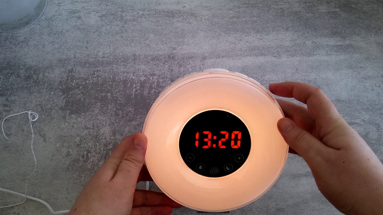 Lampe réveil, lampe de chevet Radio FM