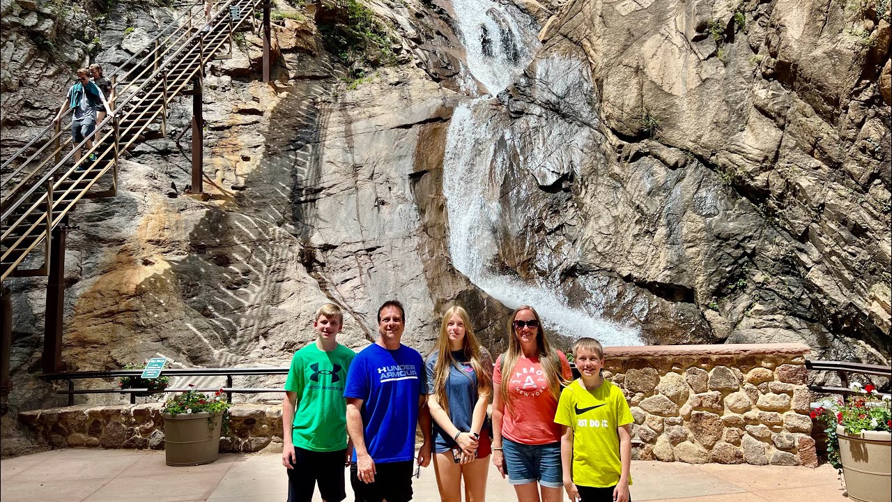 SEVEN FALLS. Climbing Up to the Top. Beautiful Waterfalls in Colorado Springs. Colorado  #SevenFalls
