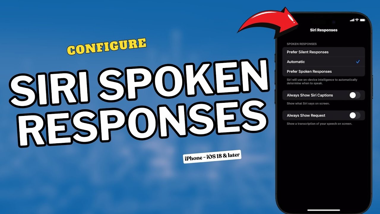 How to Configure Siri Spoken Responses on iPhone | iOS 18 - UPDATED