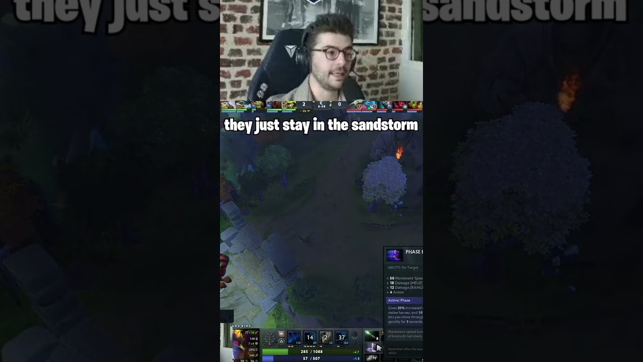 Why phase boots are good on Sand King #dota2