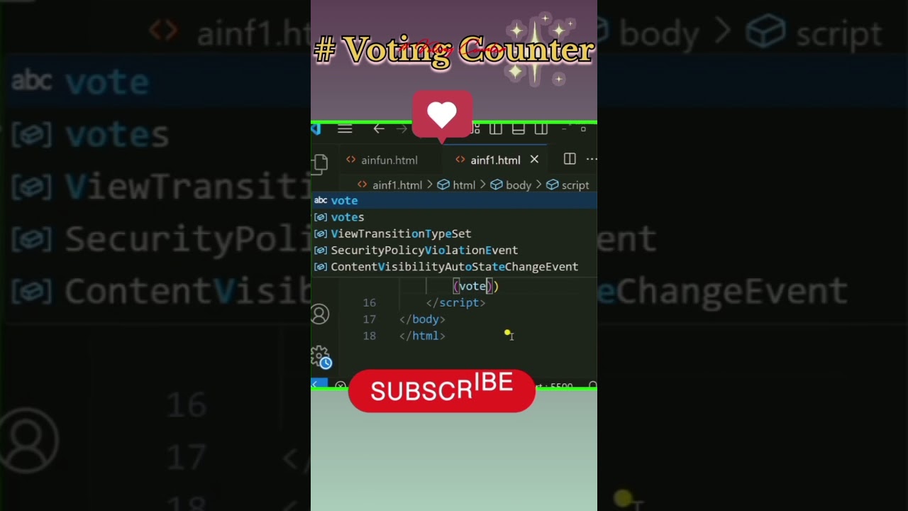 🔥Voting Counter in JS |Array +filter() Project💻🎓