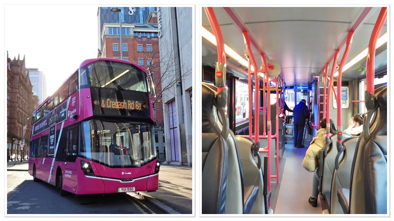 Ride on Wright Streetdeck Electroliner #3580 on route 6a