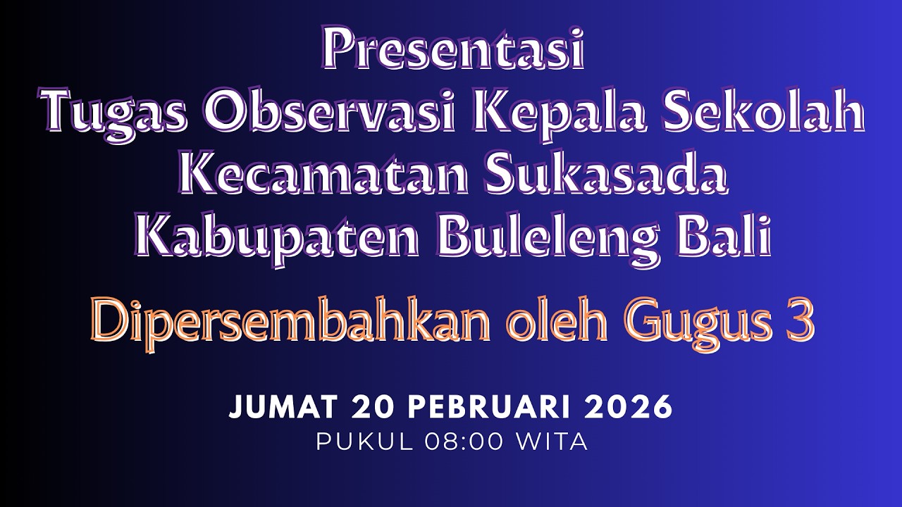 Presentasi Tugas Observasi Kepala Sekolah