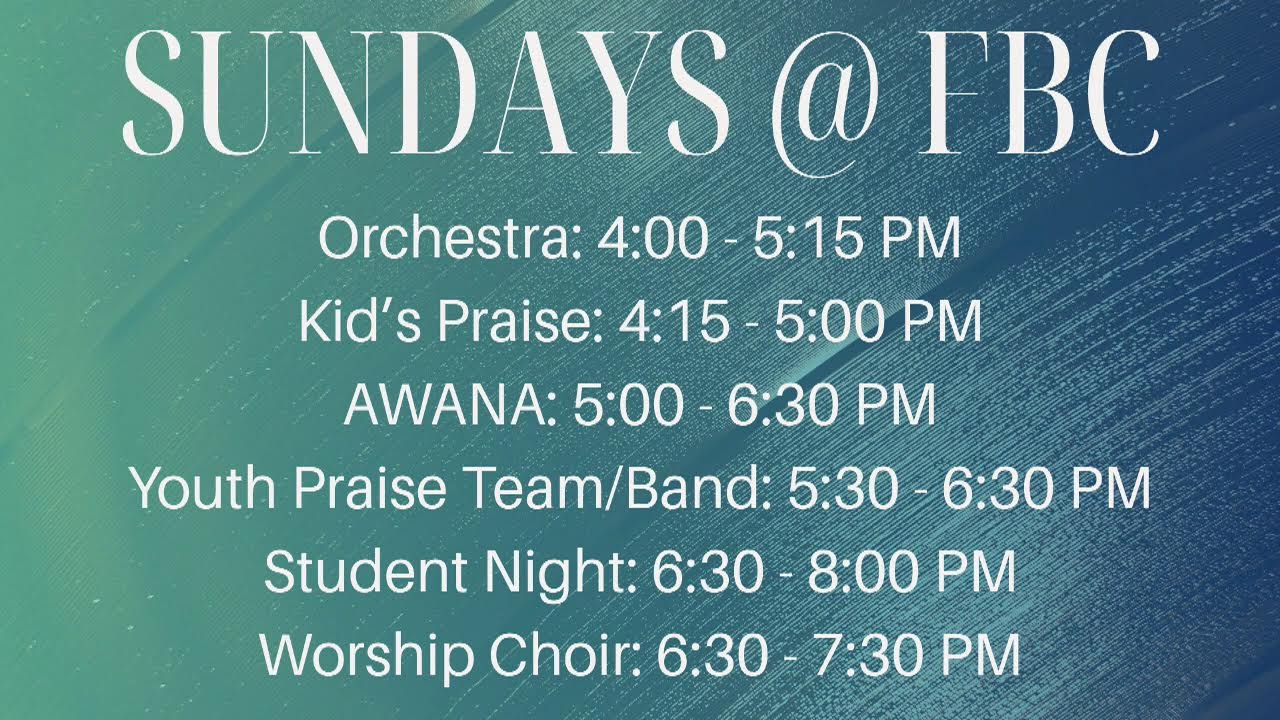 First Baptist Church Sumter SC, Sunday Morning Worship