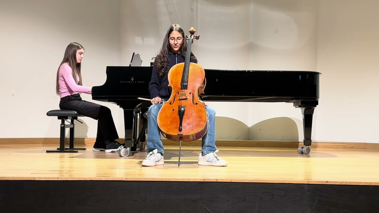 Anna Berzosa spielt von Bach: Suite 3, Prelude, Shchedrin: Im Stile von Albéniz, Popper: Tarantella 