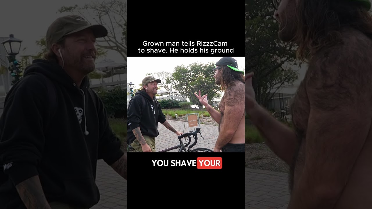 Epic Rizz Cam Transformation: Watch This Guy Get a Bold Shave #RizzCam #Makeover