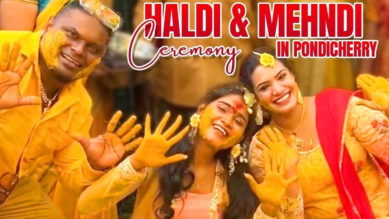 Haldi & Mehndi Ceremony Vlog | Pondicherry Vlog Part 2 | Tamil Nādu | @rajanaidu