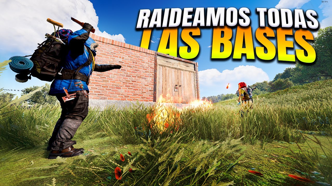 RAIDEAMOS TODAS las BASES de MADERA - RUST - Gameplay español