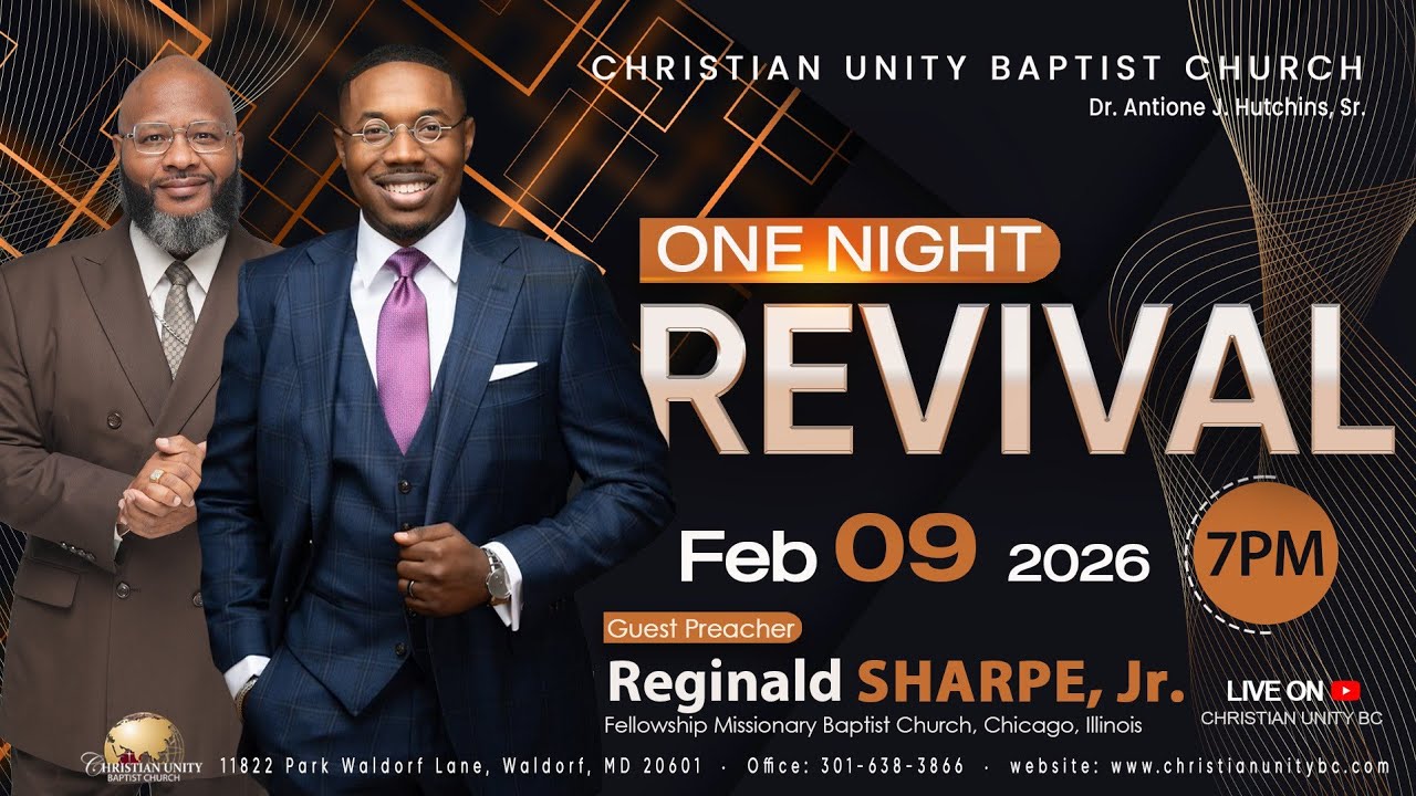 One Night Revival w/ Reverend Reginald Sharpe, Jr. 