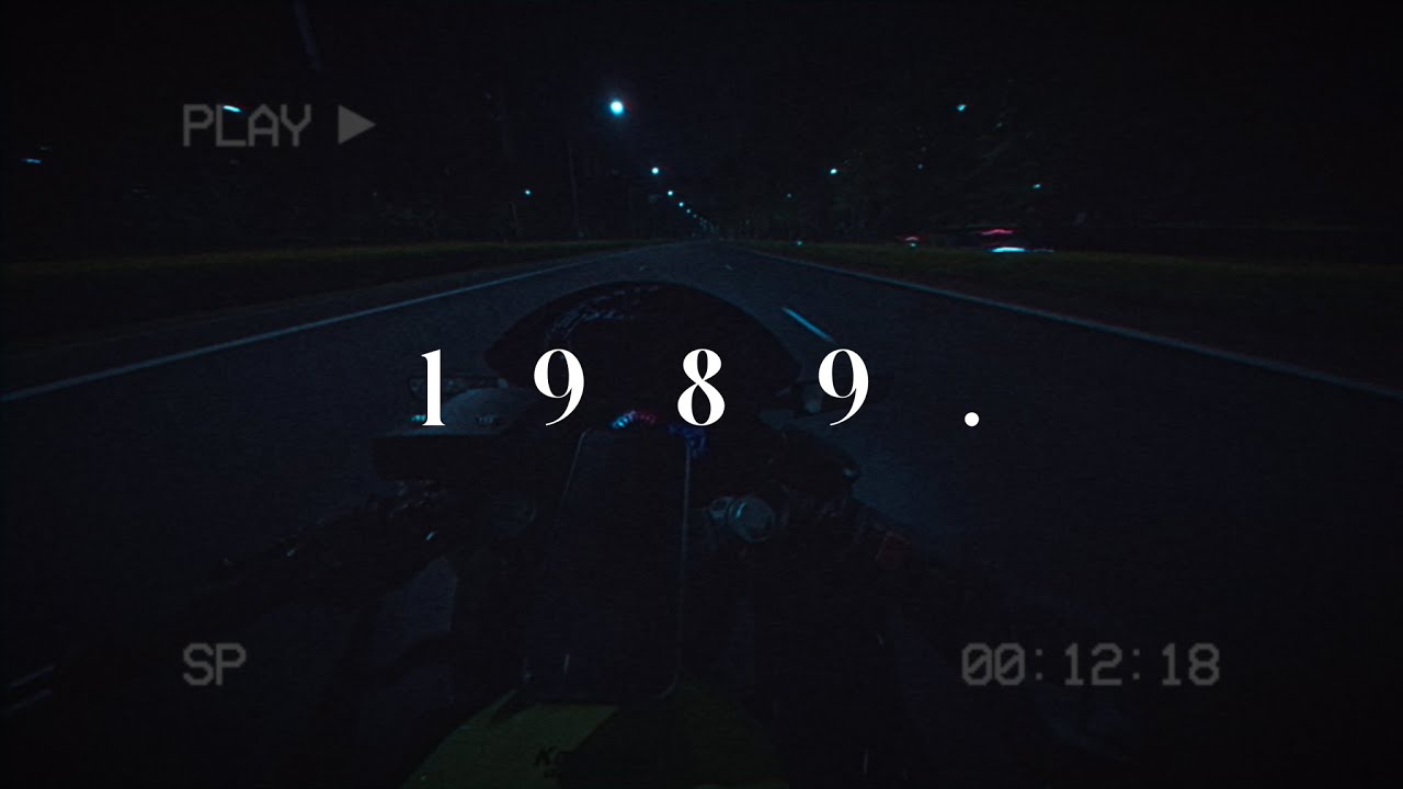 POV night ride in 1989 Kawasaki Ninja 400 (Pure sound no music)