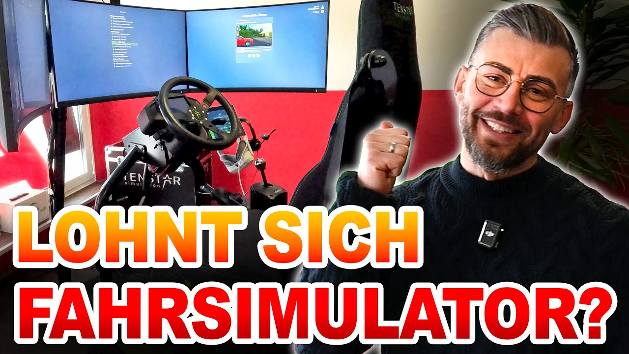 TEST: Lohnen sich Fahrstunden auf dem Fahrsimulator? | Was ein Simulator kann & nicht kann 🔎🚗⚙️