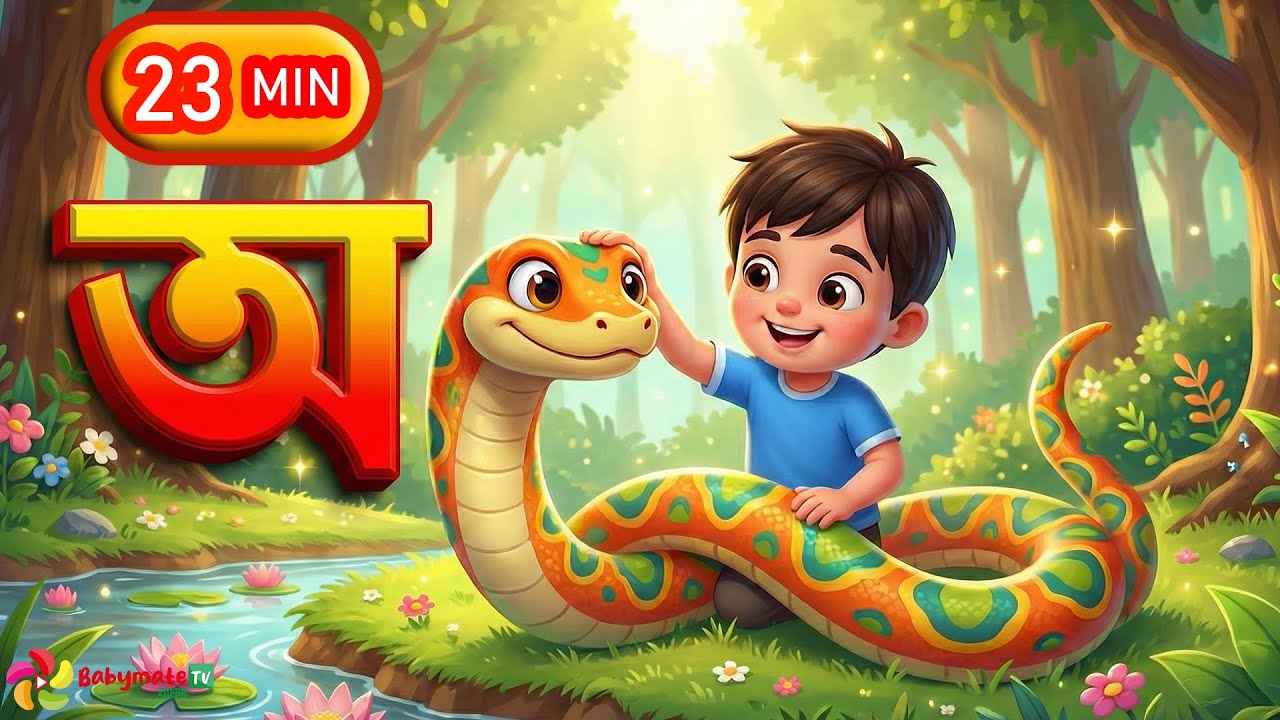 Oi ojogor asche tere | oi ajgar | অয় অজগর আসছে তেড়ে | Bangla rhymes for kids