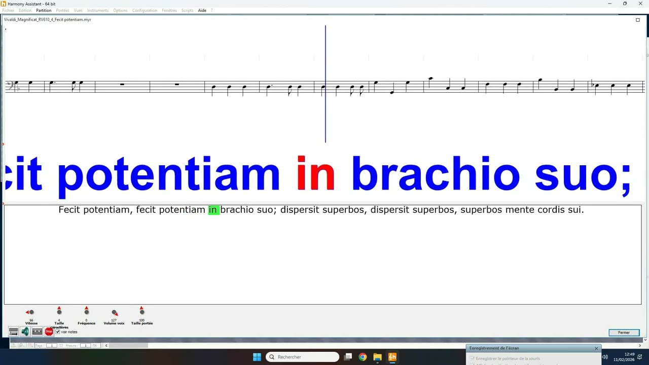 IV - Fecit potentiam - Magnificat RV 610 - Antonio Vivaldi (Basse)