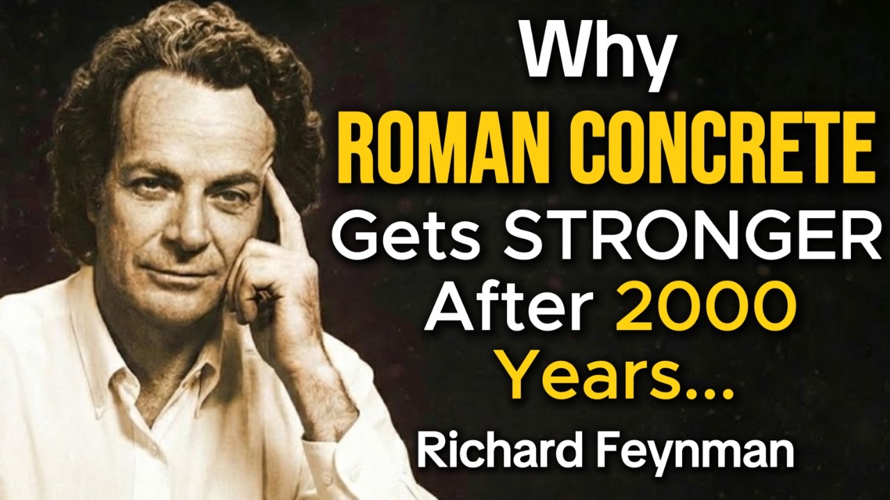 Why ROMAN CONCRETE Gets STRONGER After 2000 Years - Richard Feynman