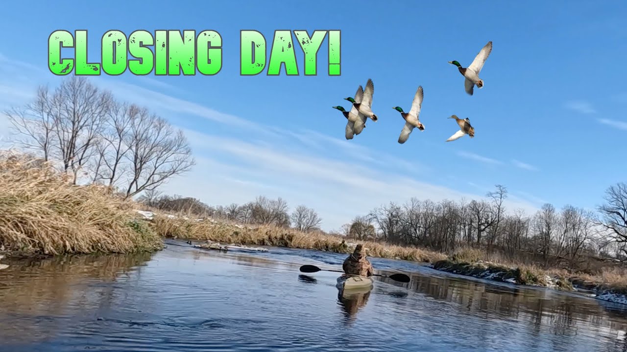 FLOATING SMALL WATER for MALLARDS from the KAYAK (Closing Day Limit)