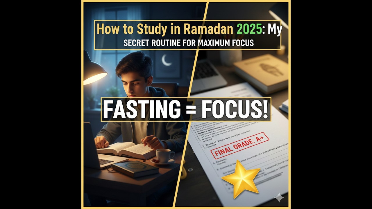 How to Study in Ramadan 2026: My Secret Routine for Maximum Focus 🌙📚