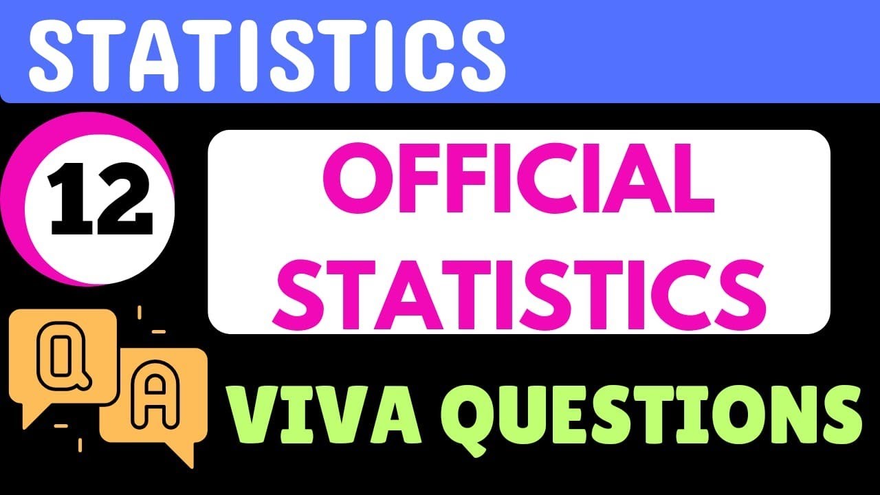 L-1 official statistics | statistics interview questions | statistics viva questions | mospi