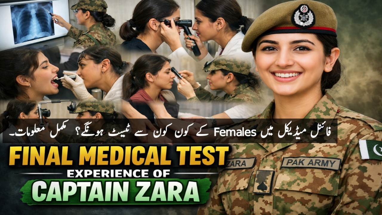 Lady Cadet Course ISSB Final Medical Test for Females | Pak Army LCC CMH Medical Tips