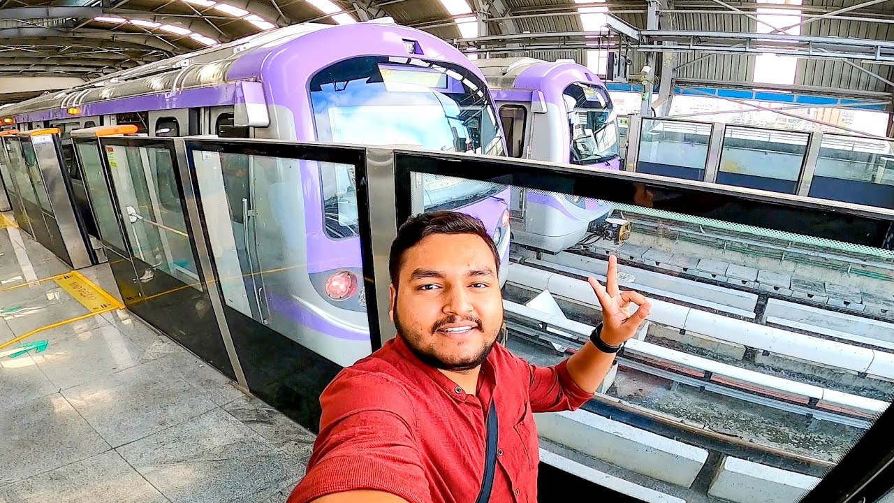 শিয়ালদহ - সল্টলেক সেক্টর ৫ মেট্রোর প্রথম যাত্রী হলাম 😍 Sealdah Saltlake Sector 5 Metro Journey Vlog