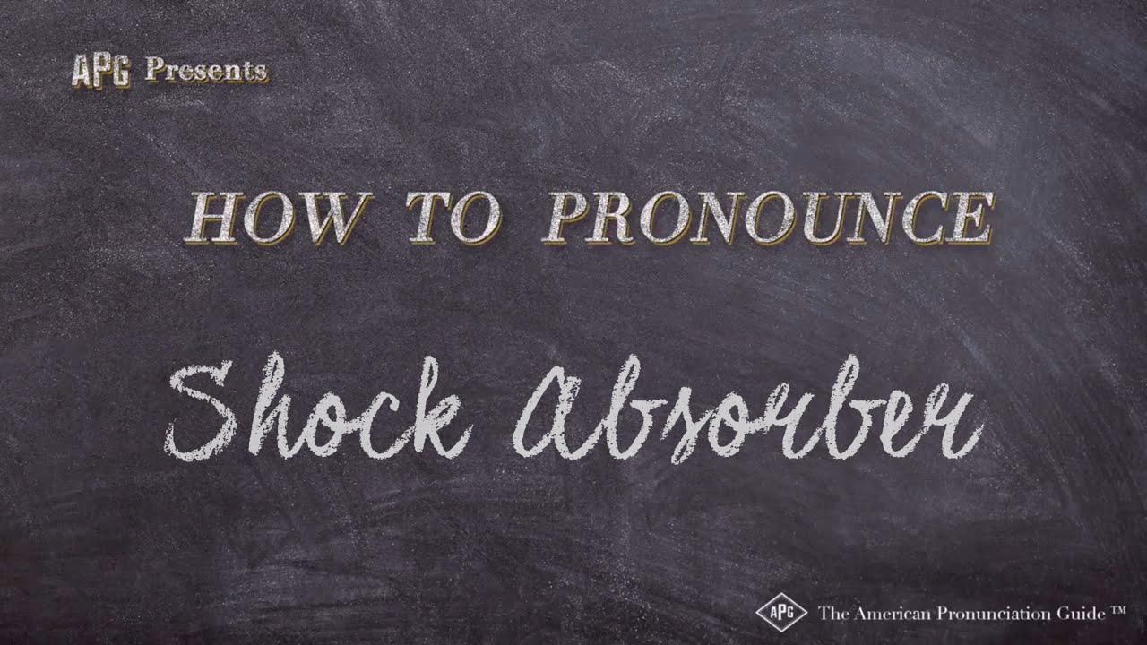 How to Pronounce Shock Absorber (Real Life Examples!)