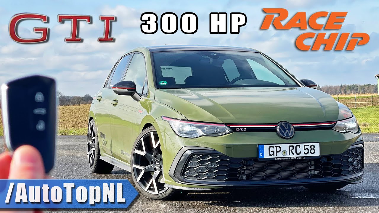 300HP VW Golf GTI MK8 RaceChip REVIEW on AUTOBAHN [NO SPEED LIMIT] by AutoTopNL