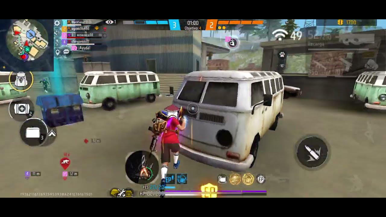 Jugando duelo de escuadras clasificatoria partiditas en freefire subiendo rango regreso la turbina 