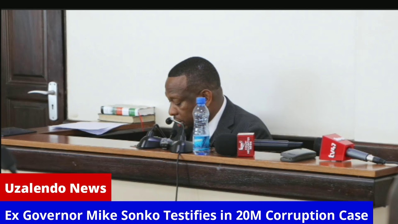 Former Governor Mike Sonko Testifies in His 20M Corruption Case