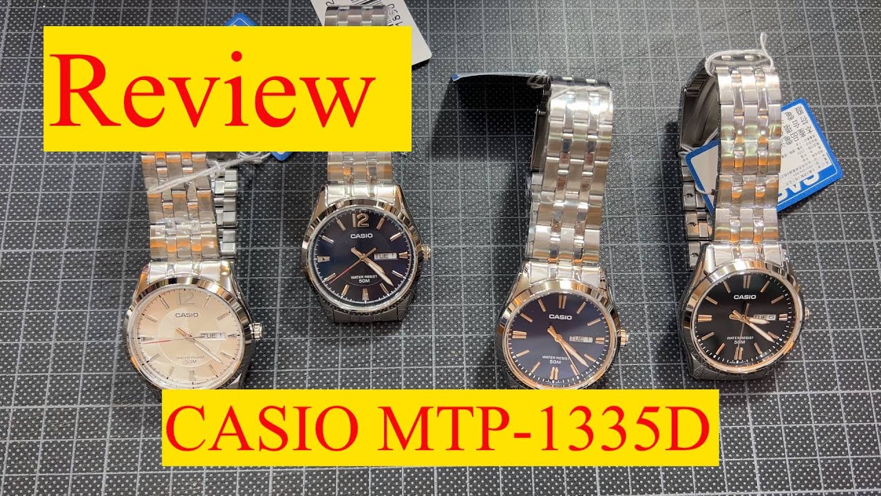Casio men’s MTP-1335D Enticer | mineral glass |stainless steel | band triple-fold clasp