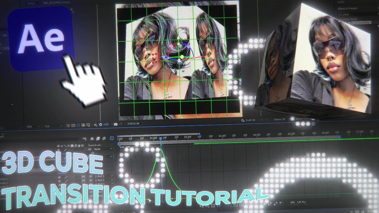 Учебное пособие по переходу 3D-куба (After Effects)
