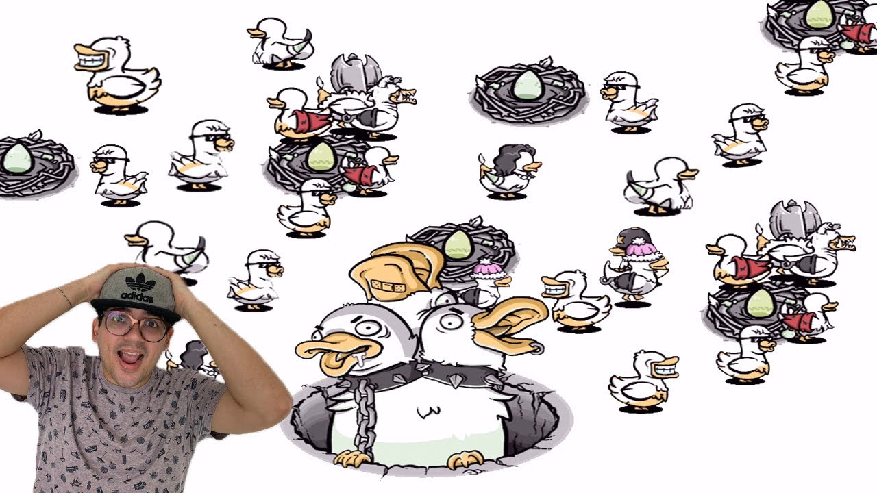 CRIEI UM EXÉRCITO CHEIO DE PATOS MUTANTES E MALUCOS!! - ClusterDuck (Jogos de celular)