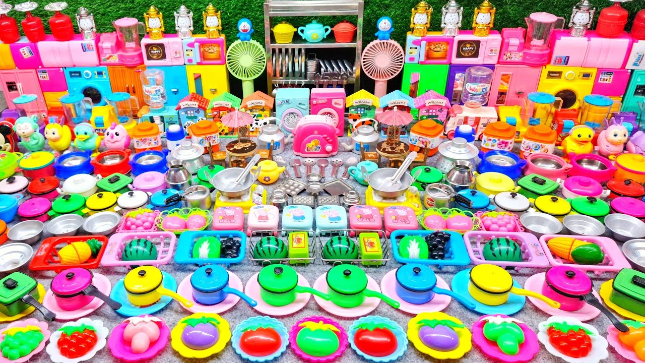 7:27 Minutes Satisfying with Unboxing Hello Kitty Kitchen Set |Cutee Tiny Mini ASMR Kitchen Set Game