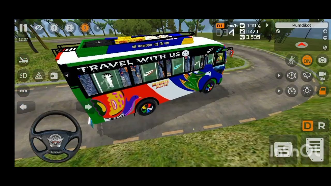 New nepali map mod for bussid  pumdikot real map 