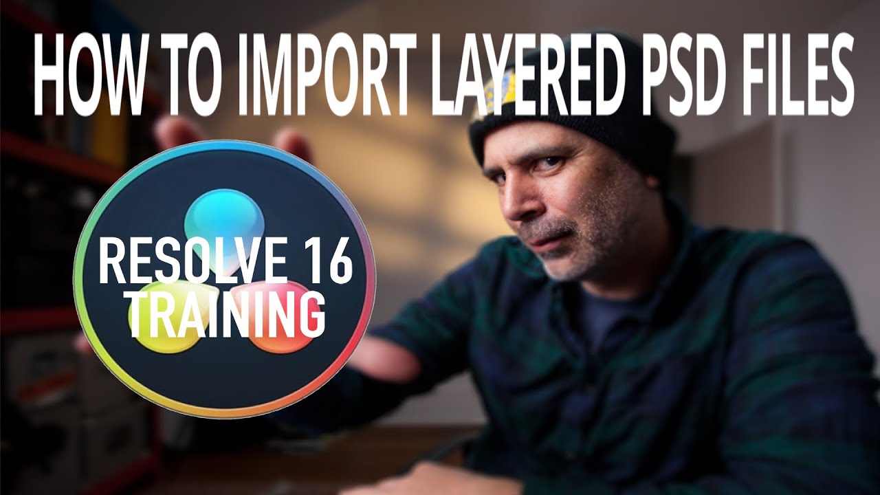 How to IMPORT LAYERED PSD files into DaVinci RESOLVE 18 FUSION