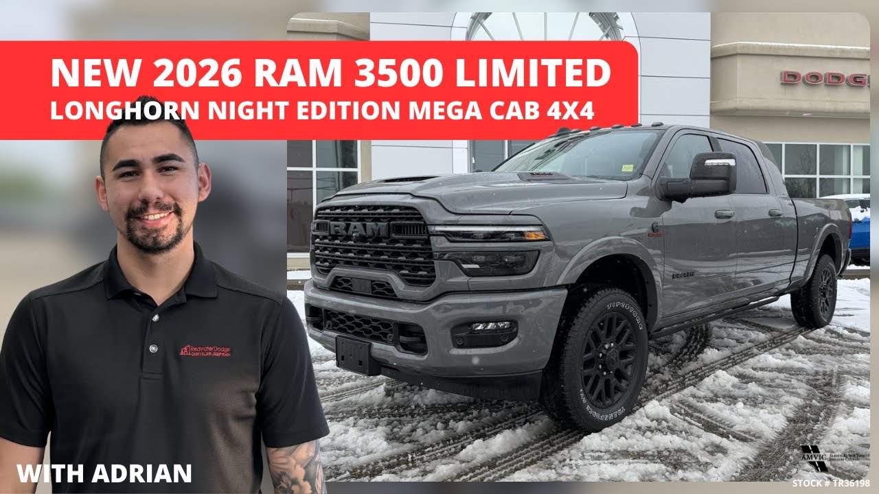 Новый Ram 3500 Limited Longhorn Night Edition Mega Cab 4x4 2026 года | Артикул TR36198 — Redwater...