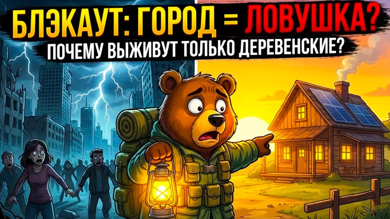 Блэкаут: Город vs Деревня. Где больше Шансов ВЫЖИТЬ?