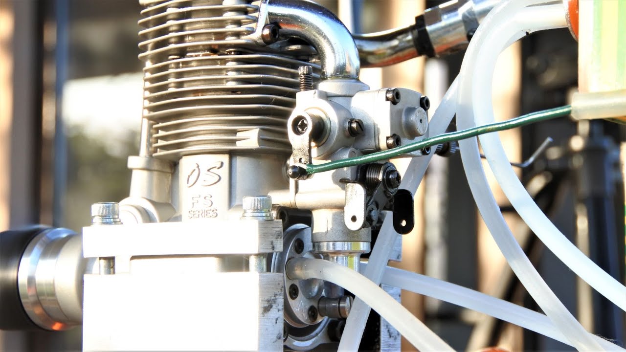 OS FS 120 Surpass II test run with various glow plugs