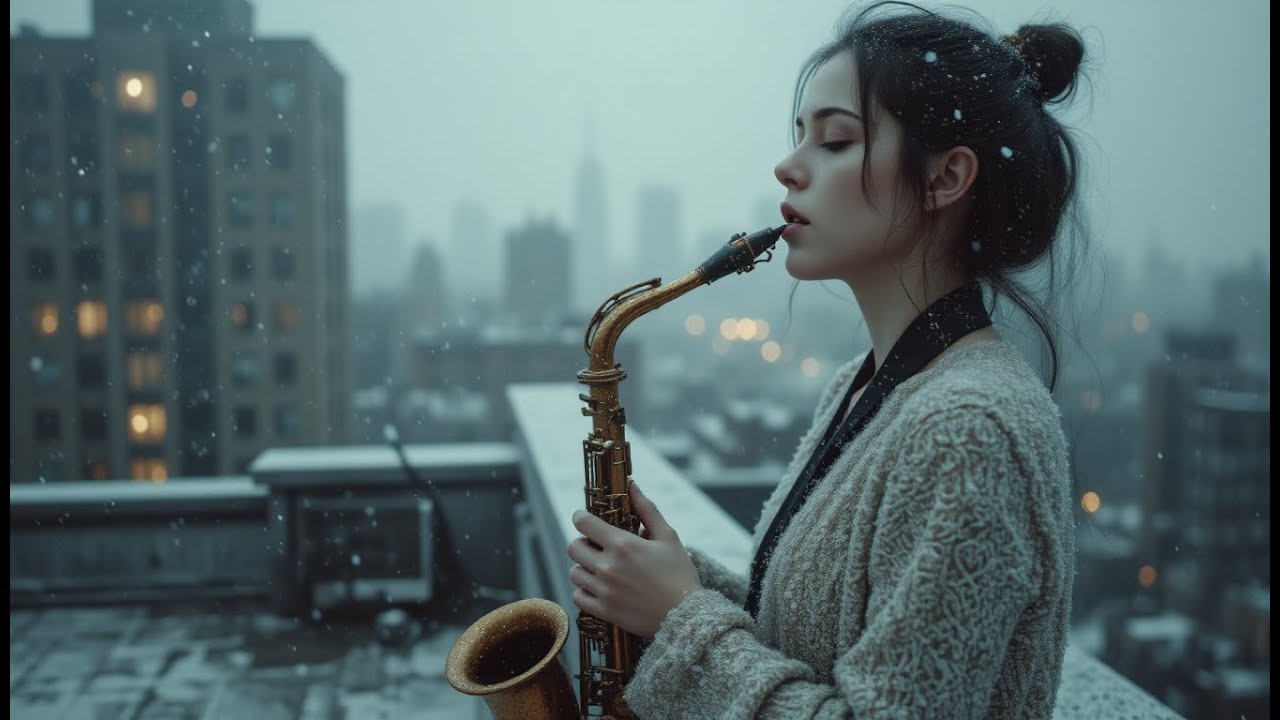 Ambient Neo-Soul Snowfall: Saxophone Grooves for Serene Winter Mornings